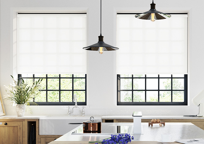 Roma, Peony White - Twist&Fit Roller Blind - Image 3